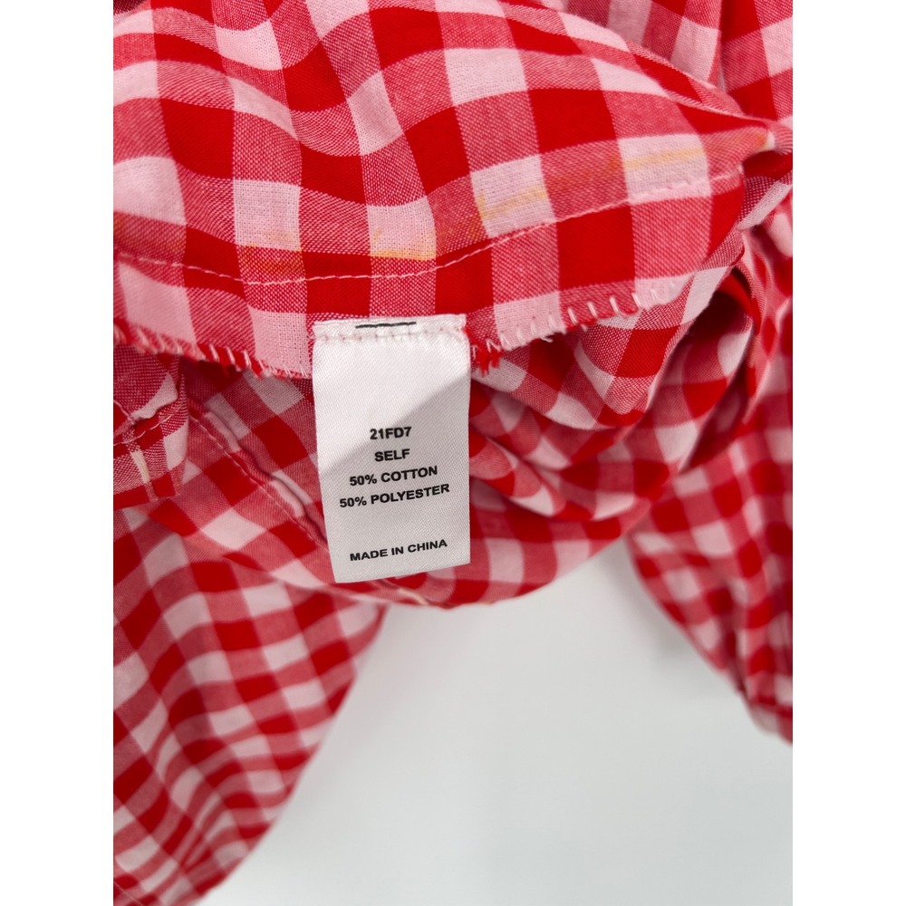 Hunter Bell NYC Carlyle Dress Red White Gingham Checks Mini XS - Picture 5 of 8